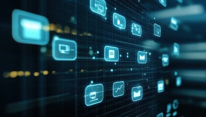 Fototapeta premium Experience the convenience of streamlined document management in a digital environment.