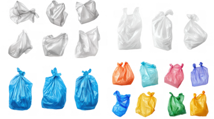Colorful Plastic Bags: Environmental Concerns and Solutions