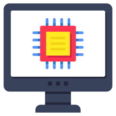 Perfect design icon of online chip