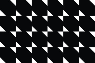 Retro black and white geometric pattern background, vector abstract circle, triangle and square lines art. Trendy bauhaus pattern backgrounds op-art set