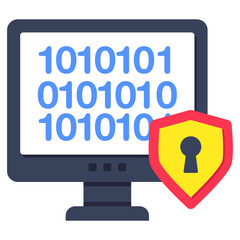 An icon design of secure binary code