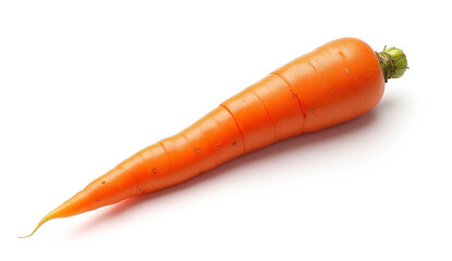 carrot isolated on white background, full depth of field