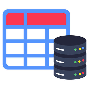 An icon design of database