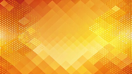 Abstract Geometric Background with Orange and Yellow Gradient and Dotted Pattern