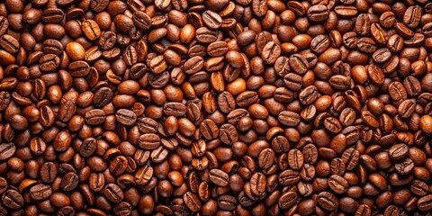 Fototapeta premium Roasted coffee beans background, coffee, beans, roasted, texture, background, brown, aroma, caffeine, drink, close-up, fresh