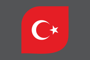 Turkey flag sign, Turkey flag vector graphic, Turkey country flag is a symbol of freedom, National Turkey flag, vector illustration
