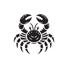 crab icon illustration isolated vector sign symbol