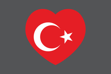 Obraz premium Turkey flag sign, Turkey flag vector graphic, Turkey country flag is a symbol of freedom, National Turkey flag, vector illustration 