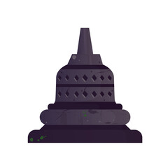 stone pyramid in the form of a pyramid