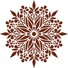 Beautiful flower art and mandala vector design