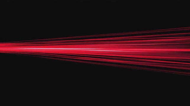 zoom red speed line Anime on black background for comic