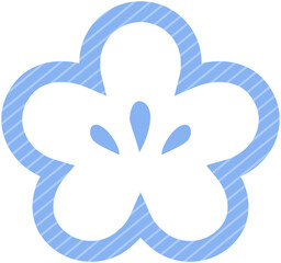 Japanese Style Pattern Flower Shape