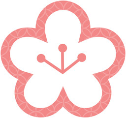 Japanese Style Pattern Flower Shape