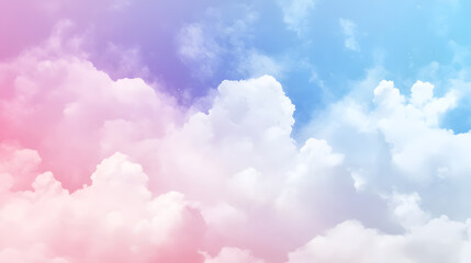 Abstract pastel-colored background resembling a soft sky with clouds.