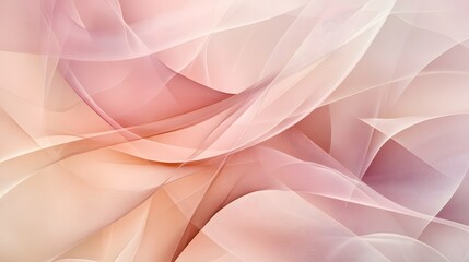Obraz premium Soft, flowing abstract design with gentle curves and pastel colors.