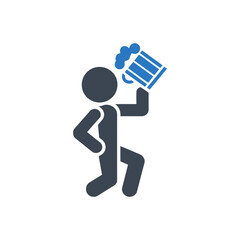 Drinking Beer Person Icon