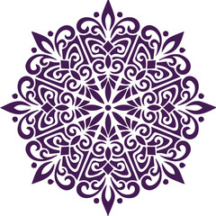 Beautiful flower art and mandala vector design