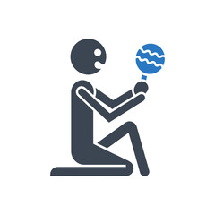 Person Holding Rattle Icon