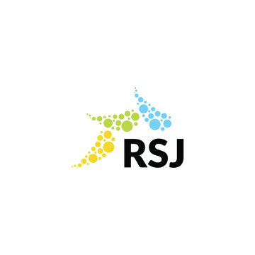 RSJ letter logo design on white background. Creative  modern RSJ letter logo design. Vector design.