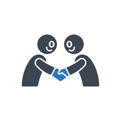 Handshake Agreement Between People Icon