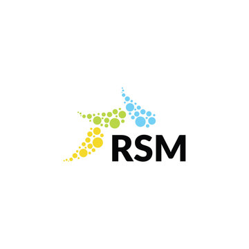 RSM letter logo design on white background. Creative  modern RSM letter logo design. Vector design.