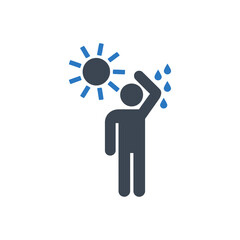 Sweating in Heat Icon