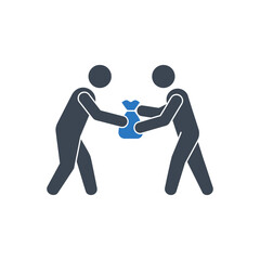 Pulling Bag Conflict Icon