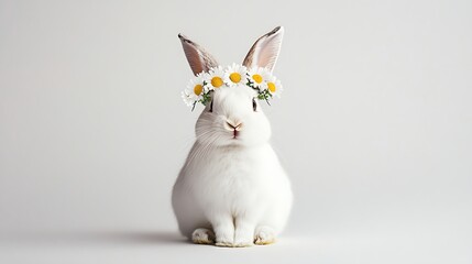 Obraz premium Daisy Bunny: A Touch of Spring