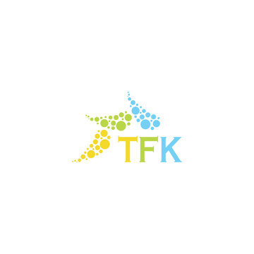 TFK letter logo design on white background. Creative  modern TFK letter logo design. Vector design.