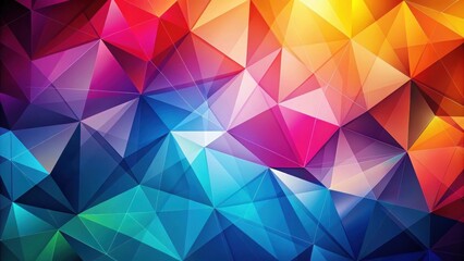 Fototapeta premium Abstract Geometric Pattern with Vivid Hues of Blue, Red, and Yellow