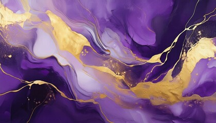 Abstract wallpaper painting marble purple gold graphic resource
