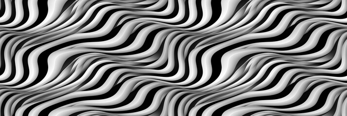 Optical illusion patterns, visually intriguing, black and white contrasts. Background, seamless pattern.