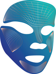 Led Face Mask Light Therapy on white