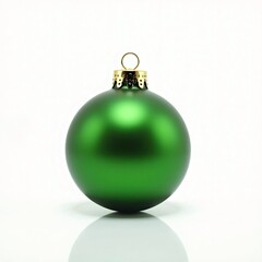 Lleva la magia navide&ntilde;a a tu hogar con esta elegante esfera verde brillante.
