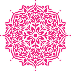 Beautiful flower art and mandala vector design