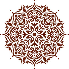 Beautiful flower art and mandala vector design