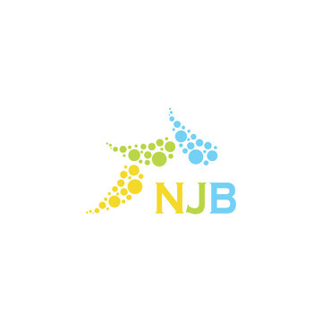 NJB letter logo design on white background. Creative  modern NJB letter logo design. Vector design.