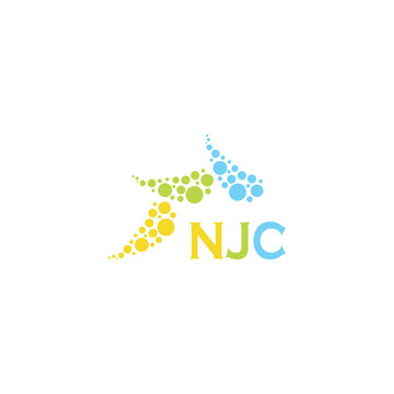 NJC letter logo design on white background. Creative  modern NJC letter logo design. Vector design.