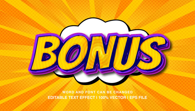 editable bunus comic bold typeface