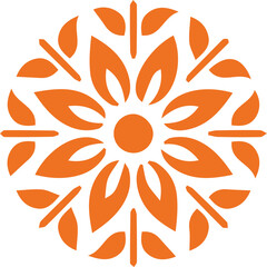 Beautiful flower art and mandala vector design