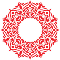 Beautiful flower art and mandala vector design