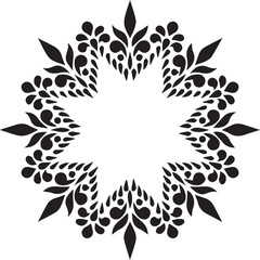 Beautiful flower art and mandala vector design