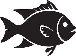 Obraz premium Fish vector Design on simple white Background
