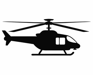 helicopter silhouette , copter icon vector