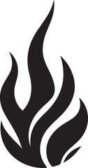 Silhouette vector of fire flames, ideal for heat, energy, and dynamic design projects. EPS format, high-quality and scalable graphic illustration.