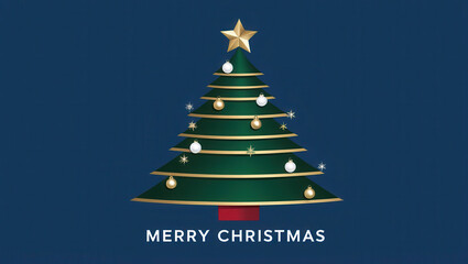 Modern Holiday Greetings: Merry Christmas Design