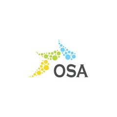 OSA letter logo design on white background. Creative  modern OSA letter logo design. Vector design.