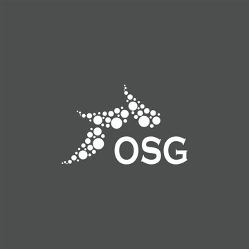 OSG letter logo design on white background. Creative  modern OSG letter logo design. Vector design.