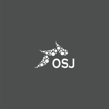 OSJ letter logo design on white background. Creative  modern OSJ letter logo design. Vector design.