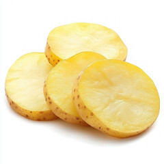 Sliced Potato Isolated